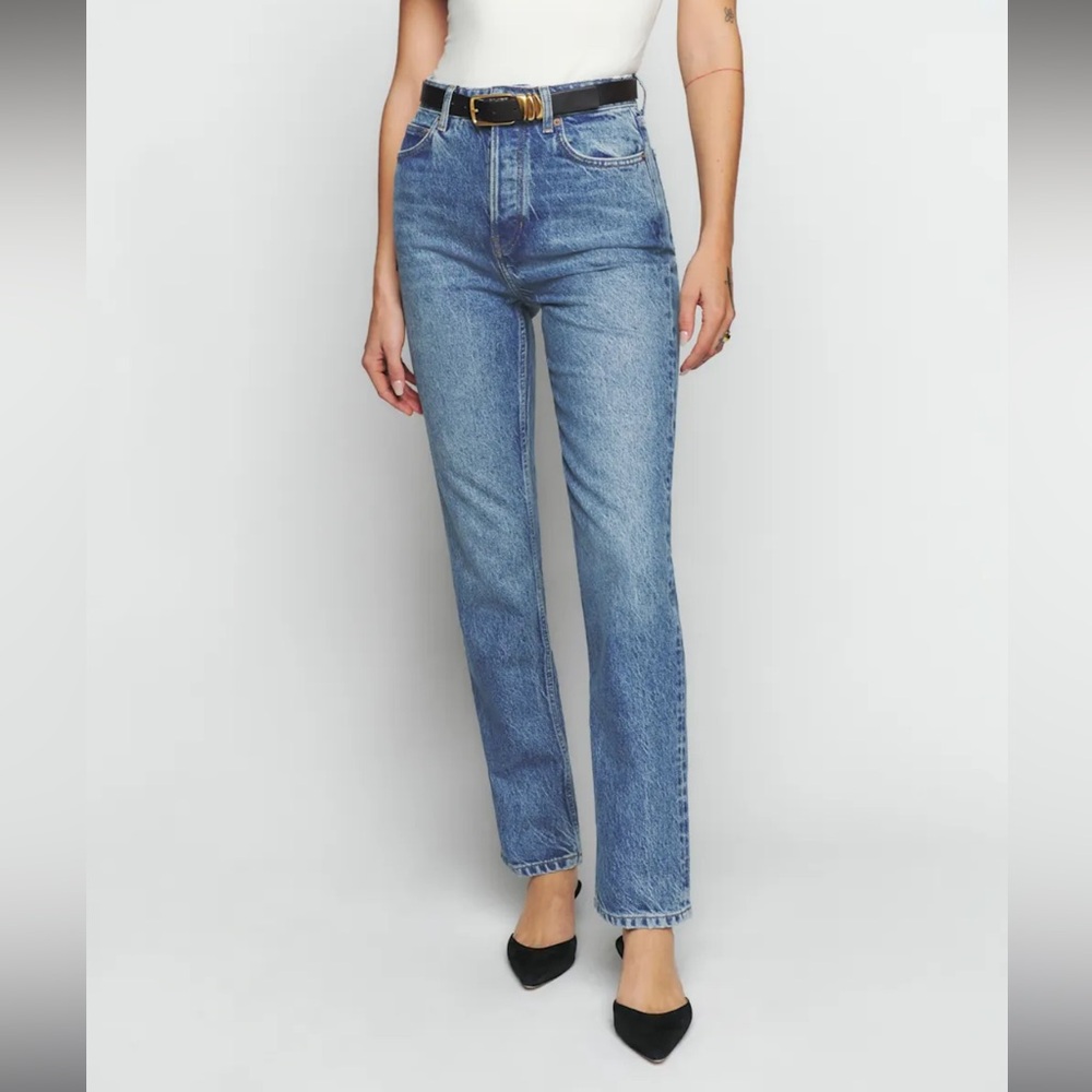 Reformation Cynthia High Rise Straight Jeans